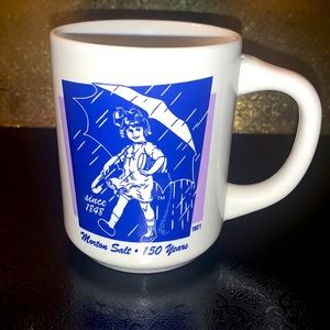 Morton Salt When It Rains It Pours Coffee Mug Vintage Collectible 1921